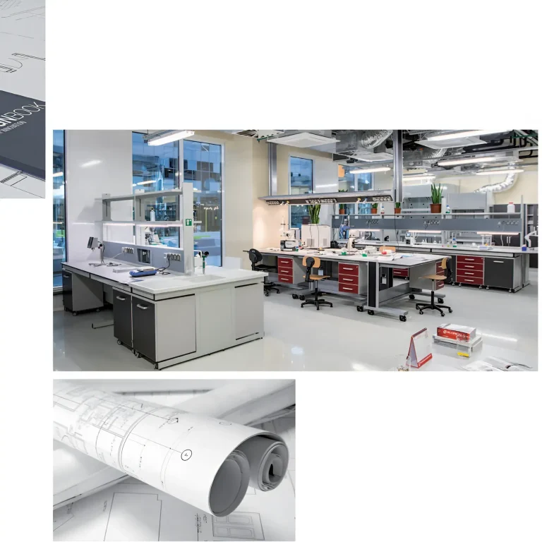Projetos personalizados de laboratórios